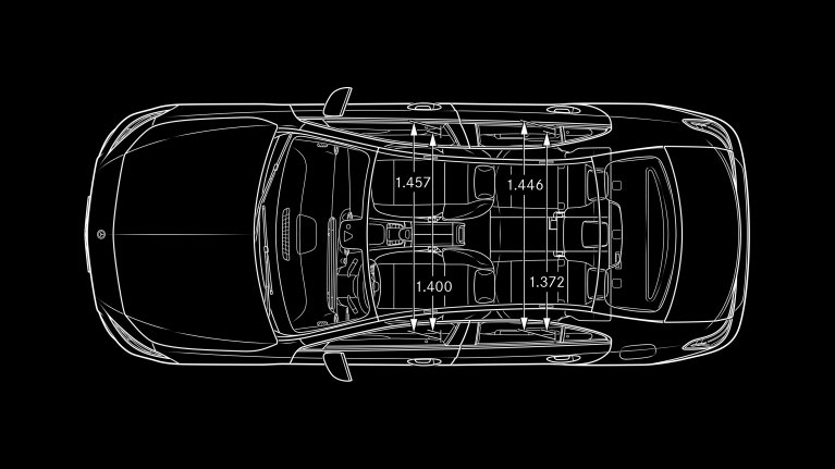 Mercedes Classe A Berline schéma dimension