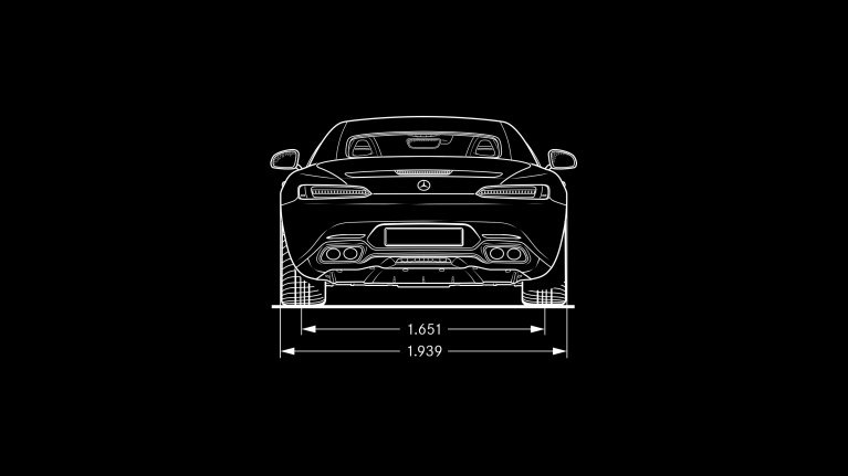 Mercedes AMG GTC schéma dimension