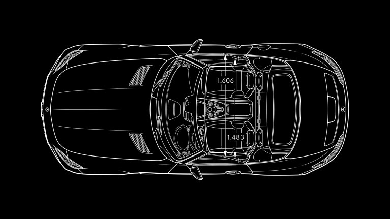 Mercedes AMG GTC schéma dimension