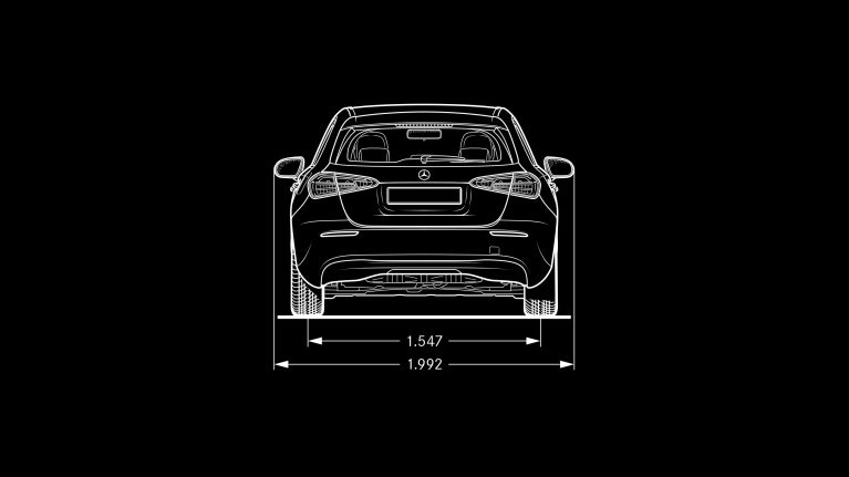 Mercedes Classe A schéma dimension