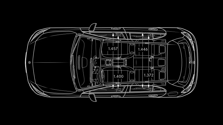 Mercedes Classe A schéma dimension