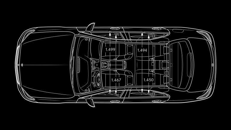 Mercedes Classe E Break schéma dimension
