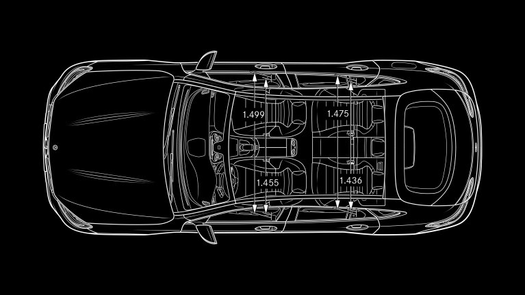 Mercedes GLC Coupé schéma dimension