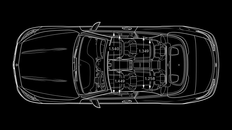 Mercedes AMG SL schéma dimension