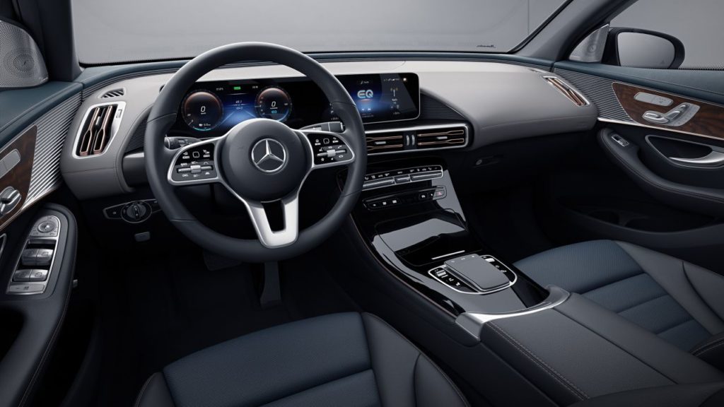 Mercedes EQC vue intérieure
