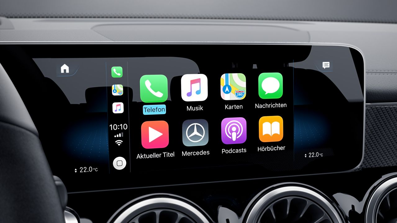 Mercedes GLB écran tactile connectique