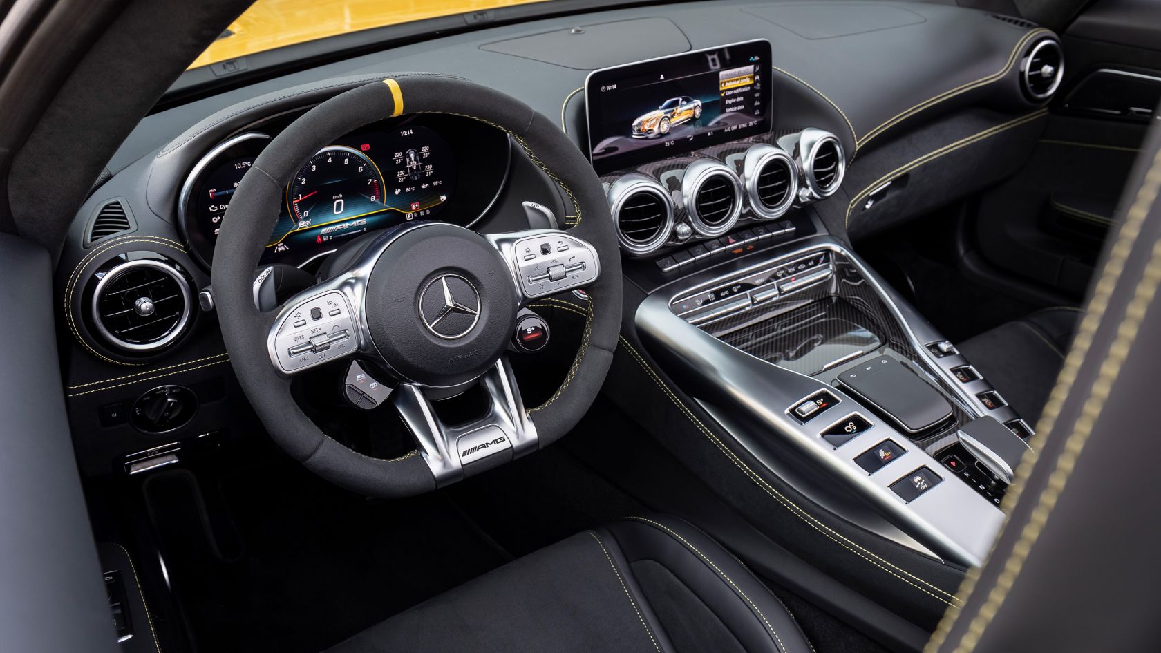 Mercedes AMG GT Roadster vue intérieure design