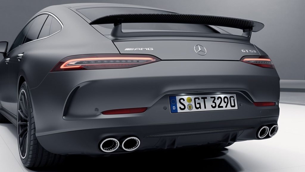 Mercedes AMG GT 4 portes coupé coffre