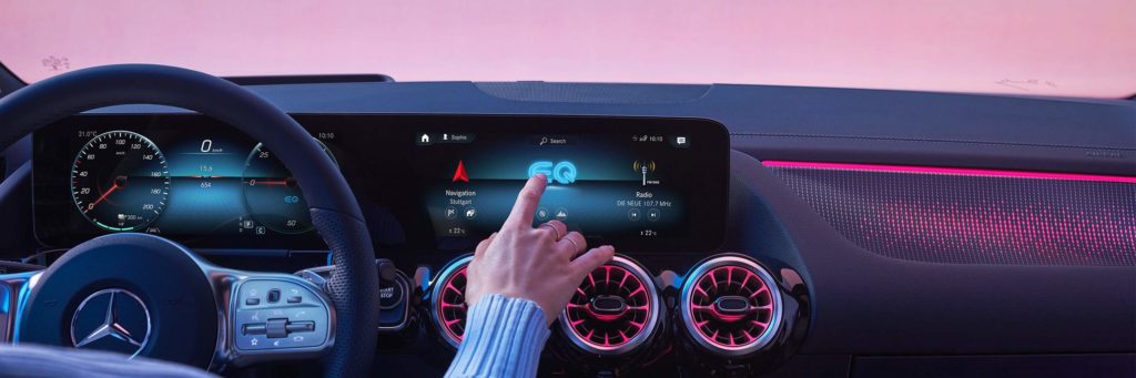 Mercedes EQA équipement écran tactile