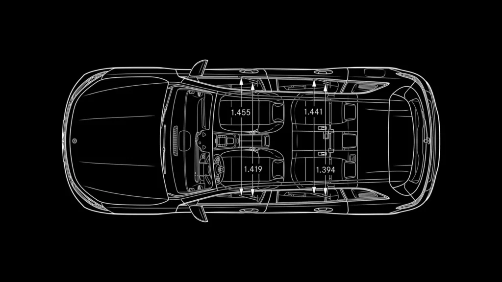 Mercedes EQB schéma dimension