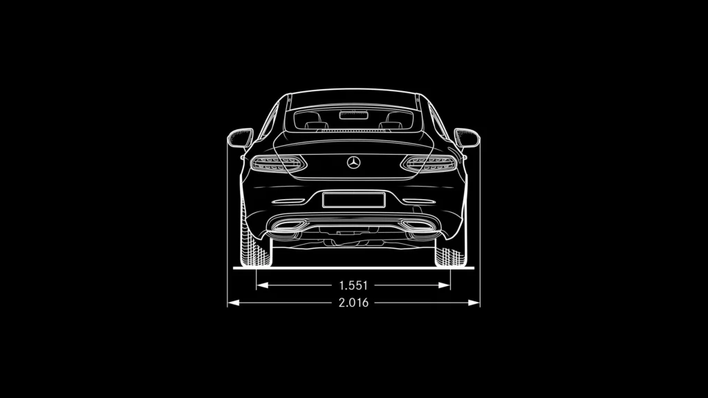 Classe C Coupé - Dimensions - Back