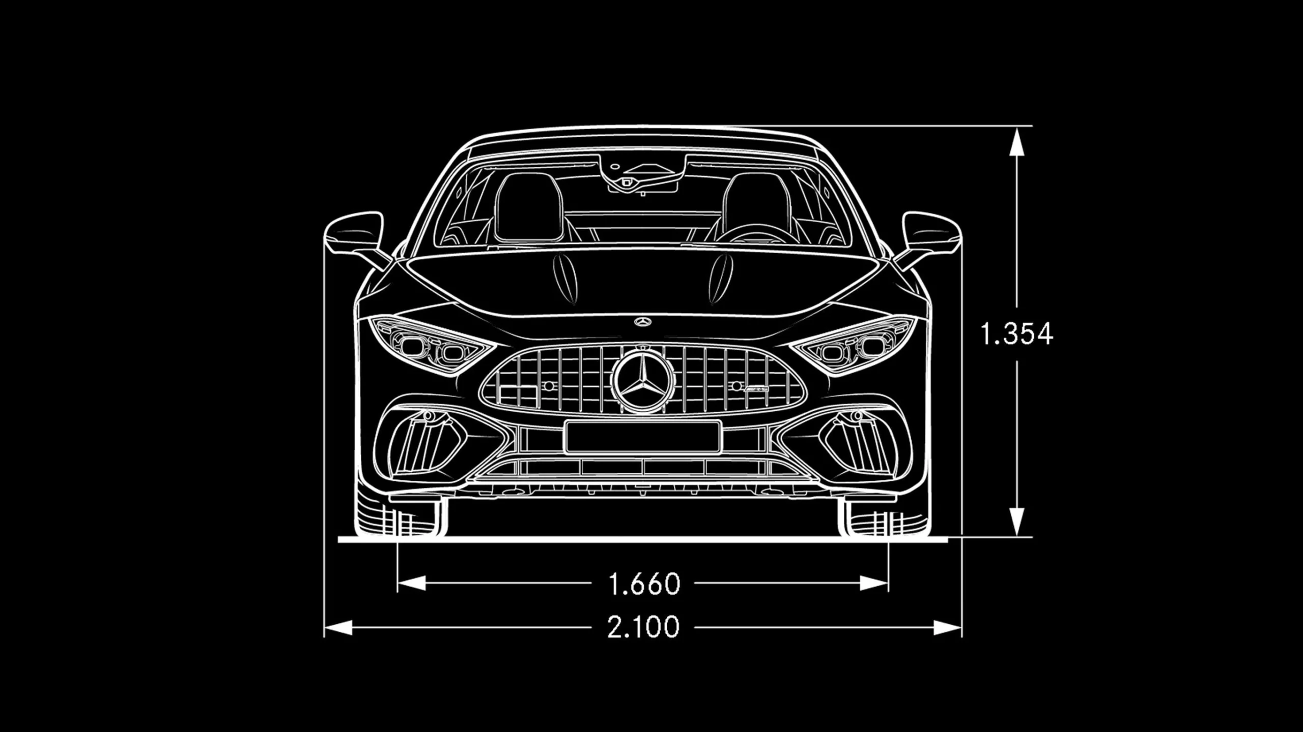 SL Roadster AMG - Vue de face